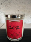 Vela Aromática White Barn - Strawberry Pound Cake (227 g / 8 oz) 🍓✨ bath&body works